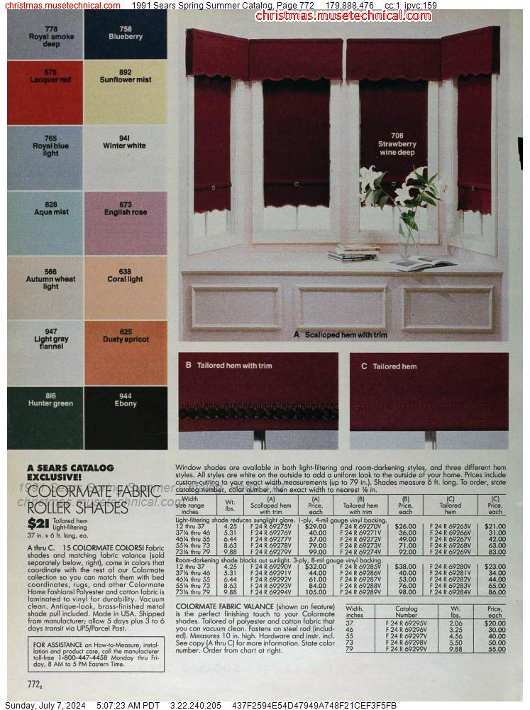 1991 Sears Spring Summer Catalog, Page 772