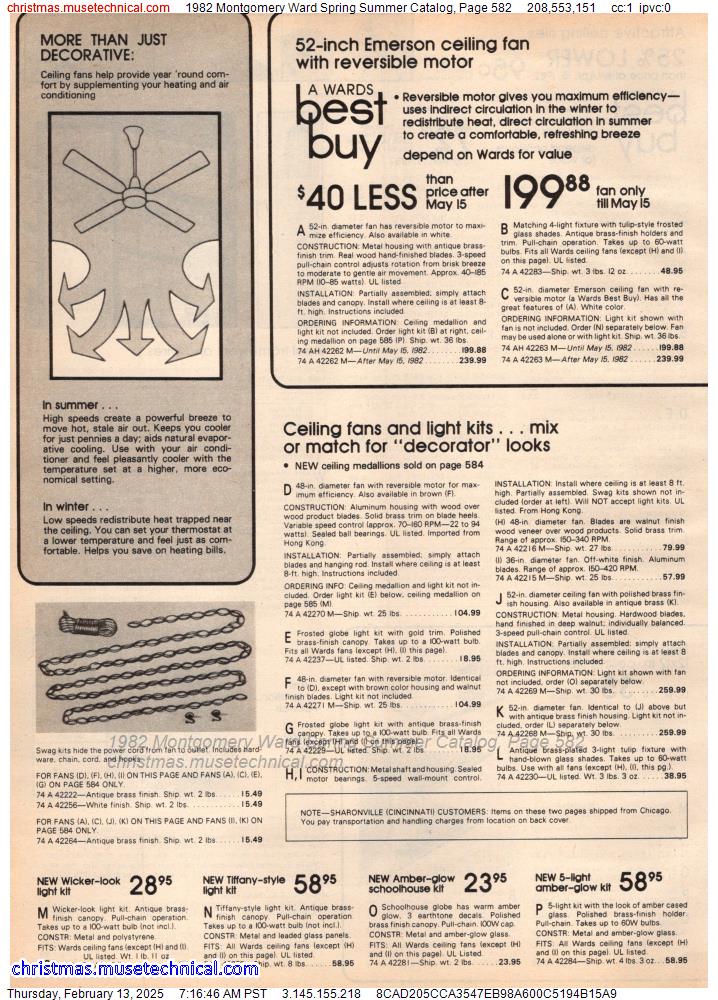 1982 Montgomery Ward Spring Summer Catalog, Page 582