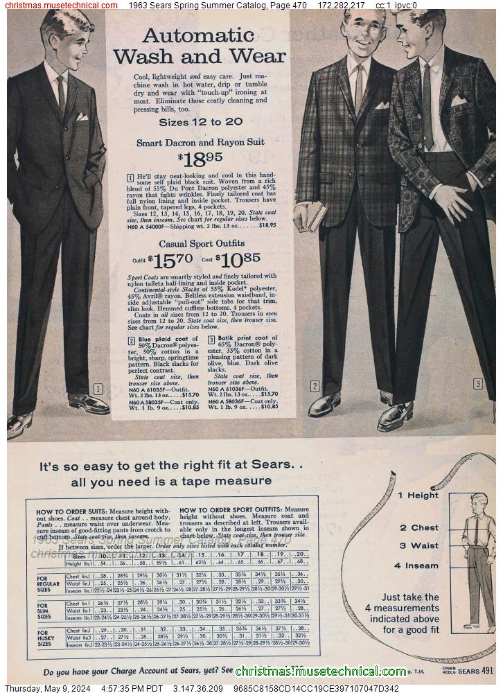 1963 Sears Spring Summer Catalog, Page 470
