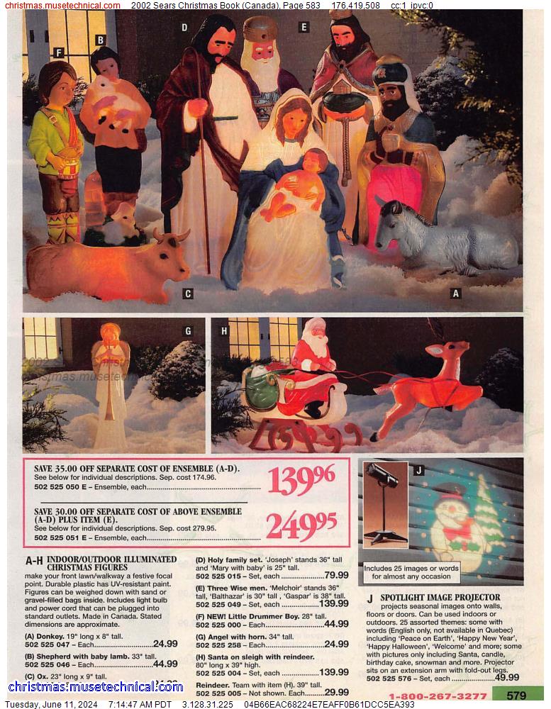 2002 Sears Christmas Book (Canada), Page 583