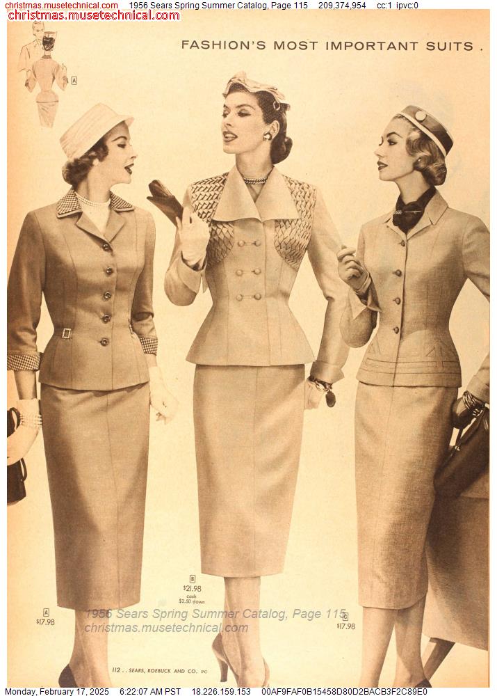 1956 Sears Spring Summer Catalog, Page 115