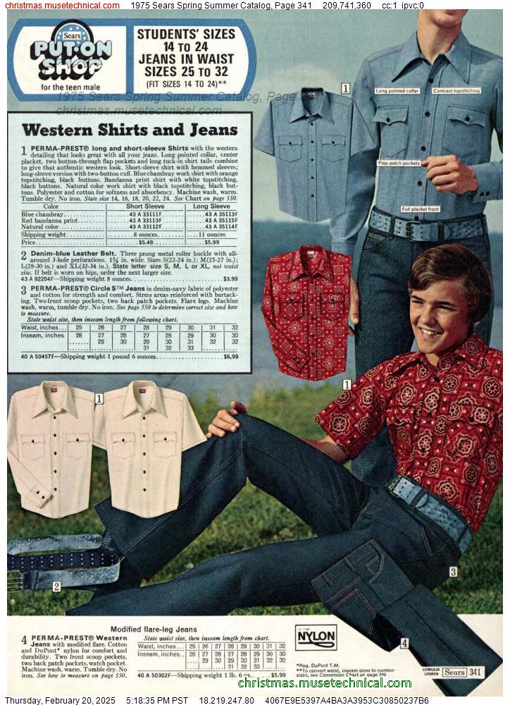 1975 Sears Spring Summer Catalog, Page 341