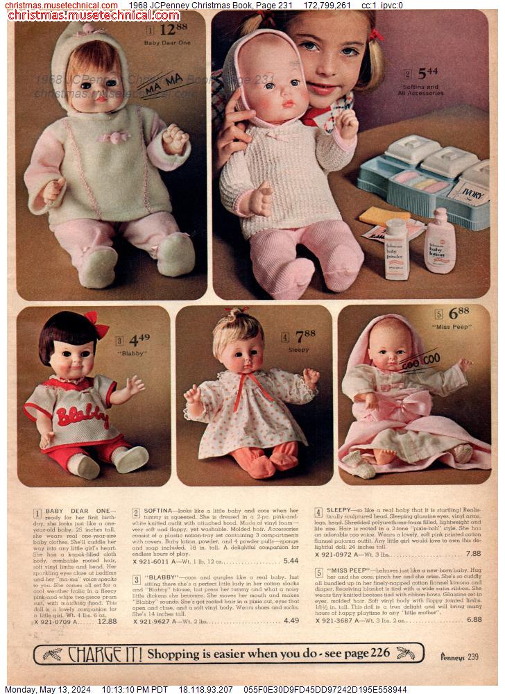 1968 JCPenney Christmas Book, Page 231