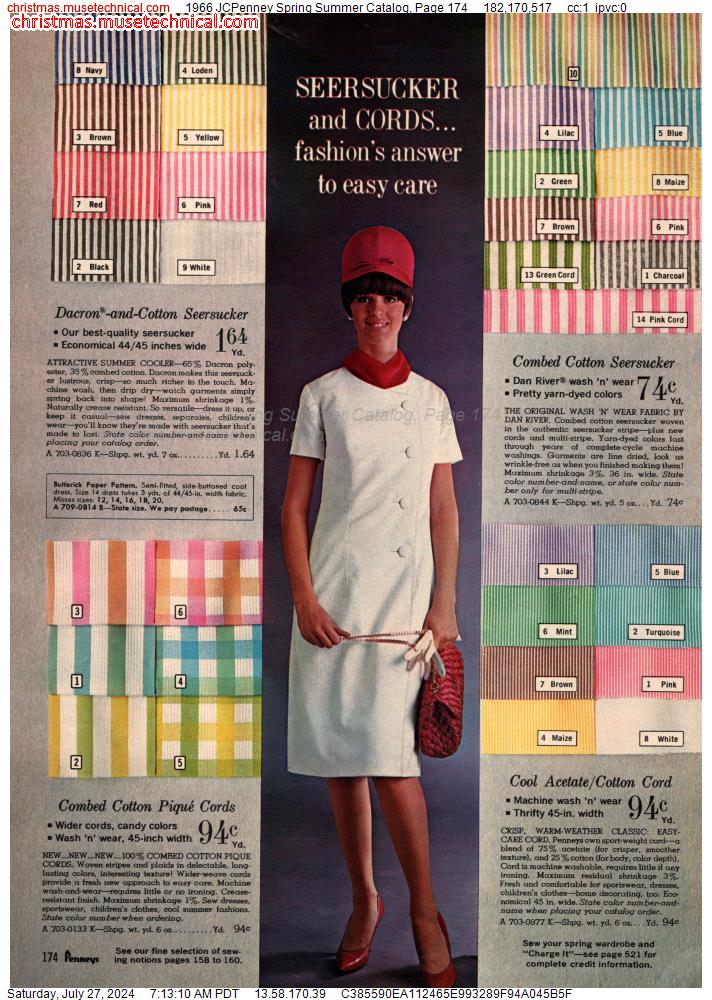 1966 JCPenney Spring Summer Catalog, Page 174