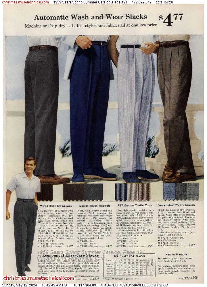 1959 Sears Spring Summer Catalog, Page 491