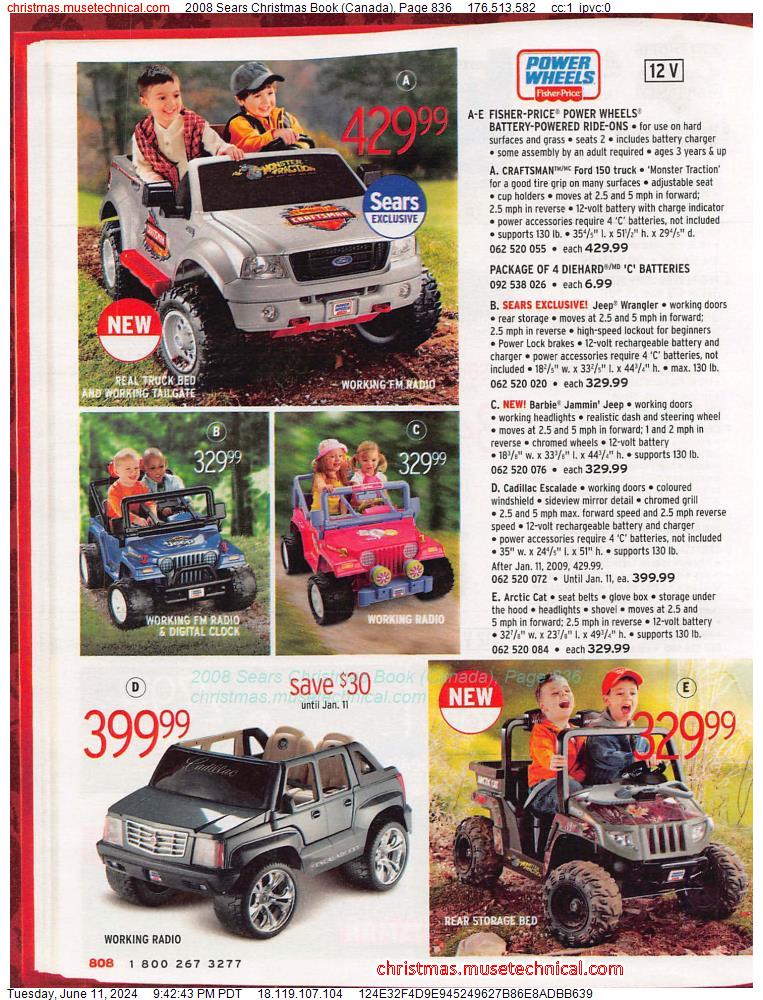 2008 Sears Christmas Book (Canada), Page 836