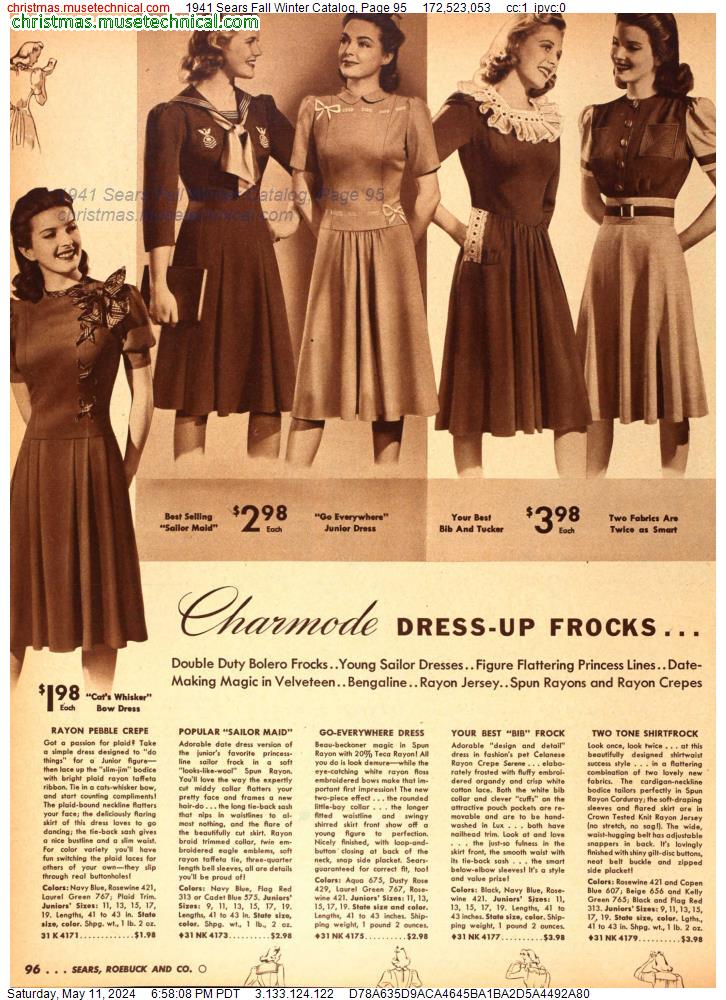 1941 Sears Fall Winter Catalog, Page 95