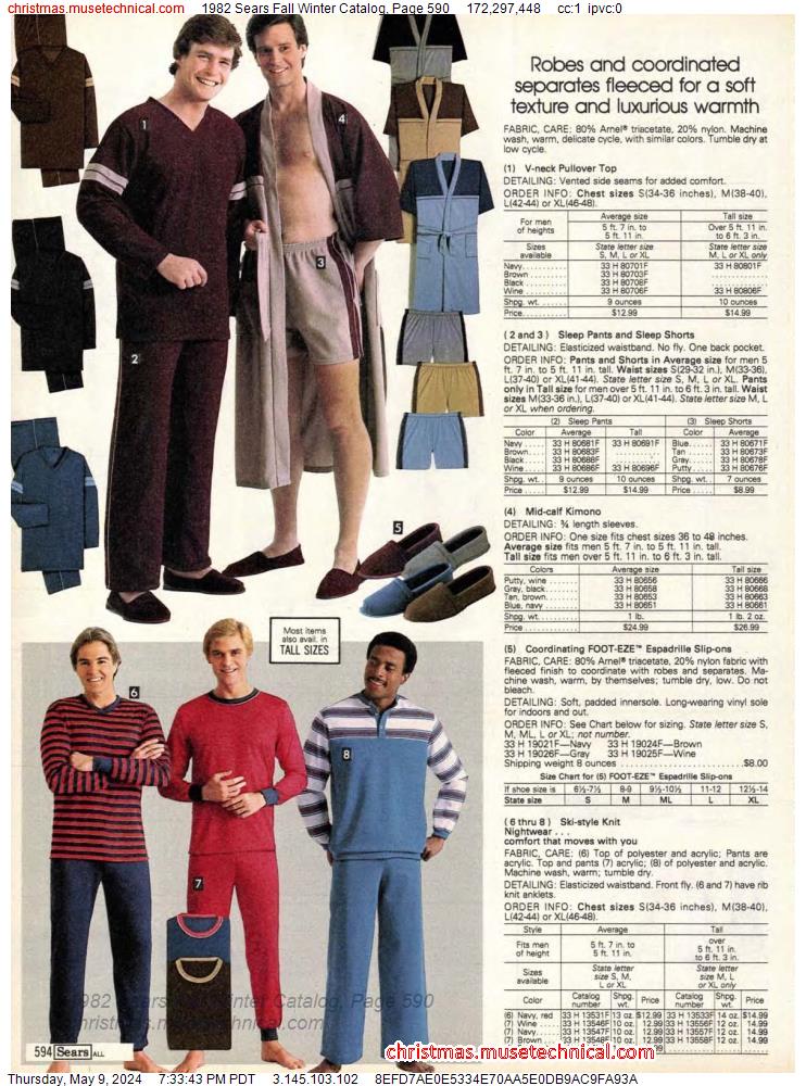 1982 Sears Fall Winter Catalog, Page 590