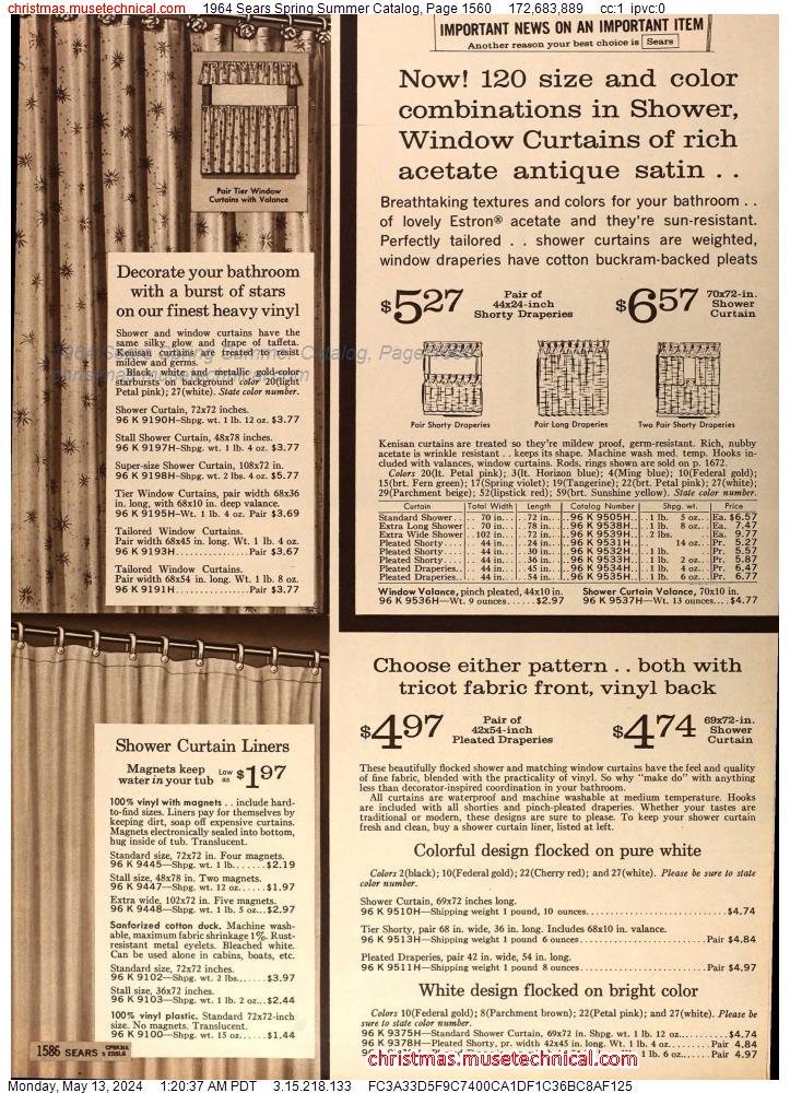 1964 Sears Spring Summer Catalog, Page 1560