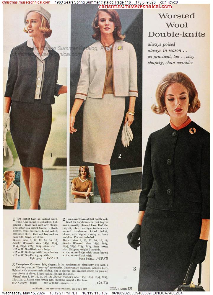 1963 Sears Spring Summer Catalog, Page 116
