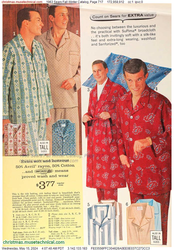 1963 Sears Fall Winter Catalog, Page 717