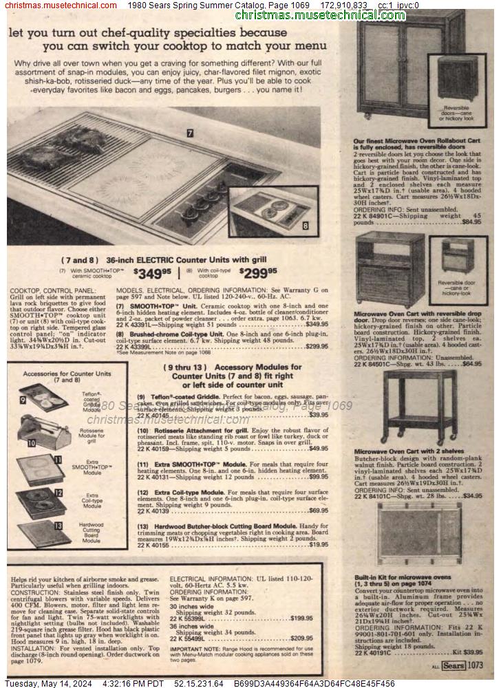 1980 Sears Spring Summer Catalog, Page 1069