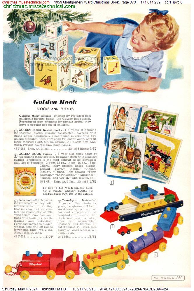 1959 Montgomery Ward Christmas Book, Page 373