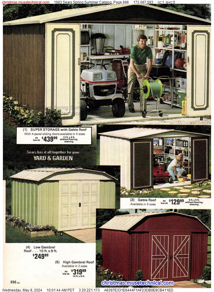 1983 Sears Spring Summer Catalog, Page 896