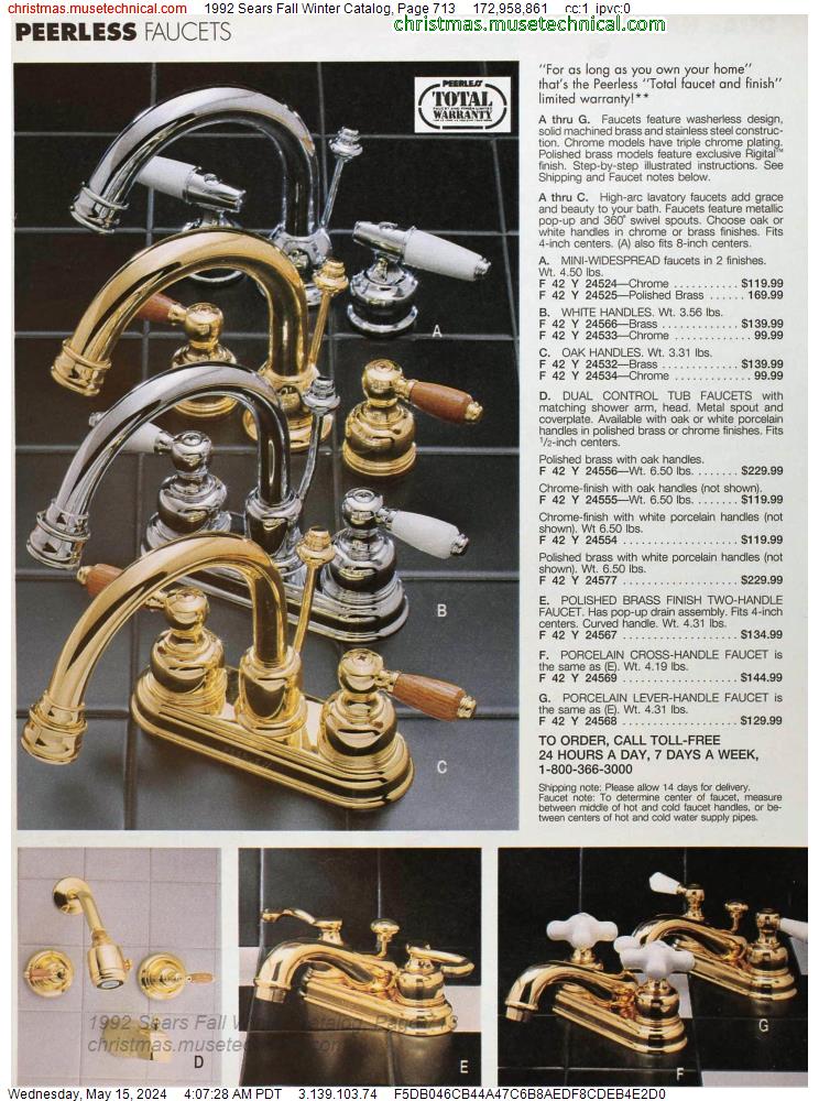 1992 Sears Fall Winter Catalog, Page 713