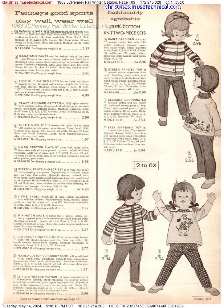 1963 JCPenney Fall Winter Catalog, Page 403