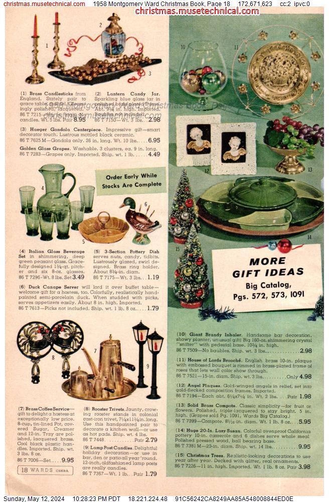 1958 Montgomery Ward Christmas Book, Page 18
