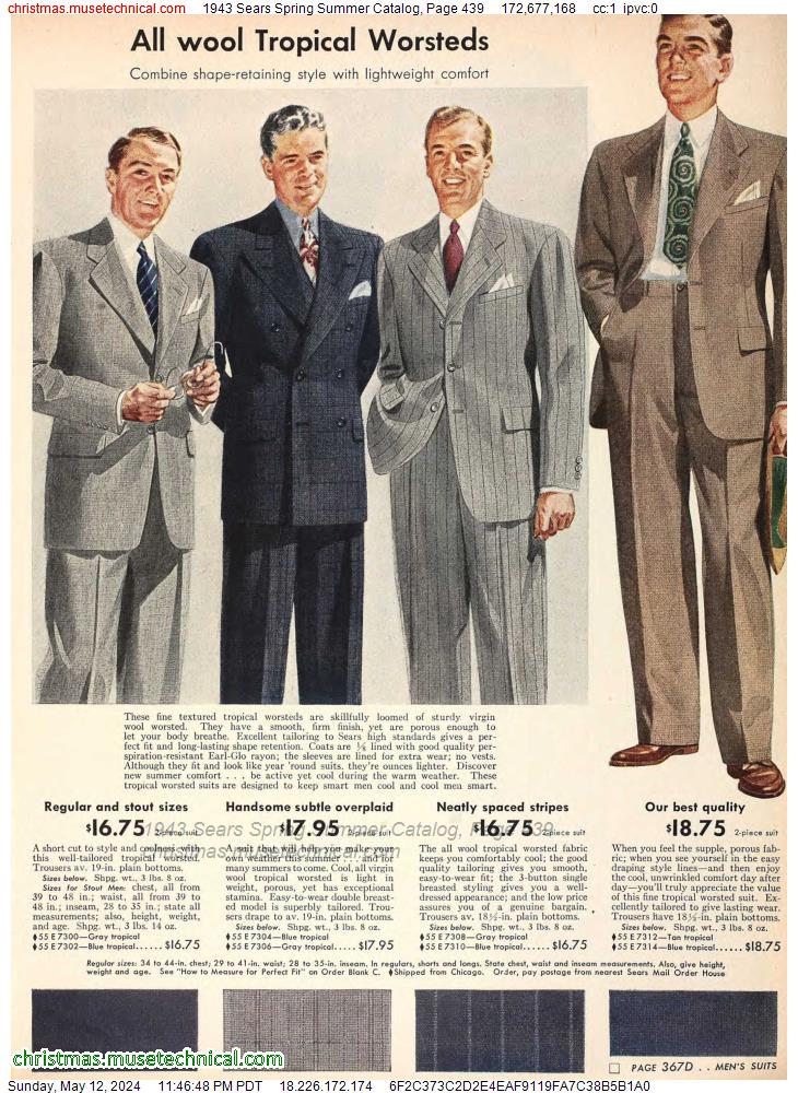 1943 Sears Spring Summer Catalog, Page 439