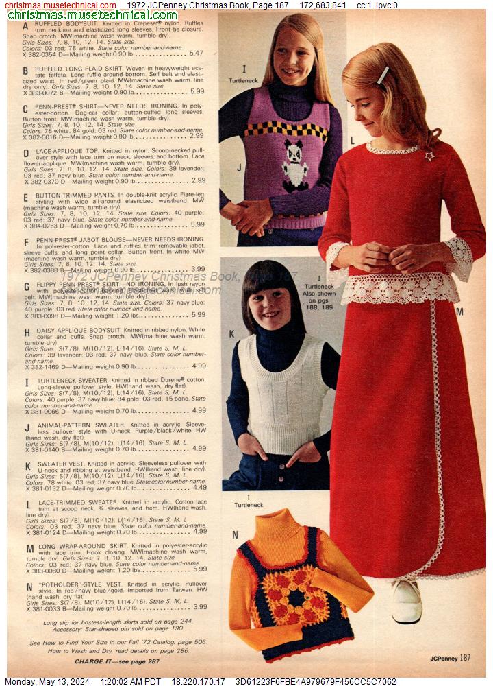 1972 JCPenney Christmas Book, Page 187