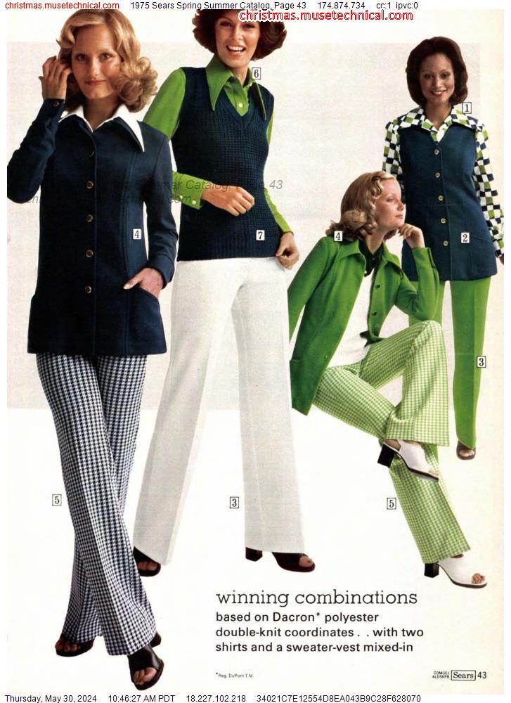 1975 Sears Spring Summer Catalog, Page 43