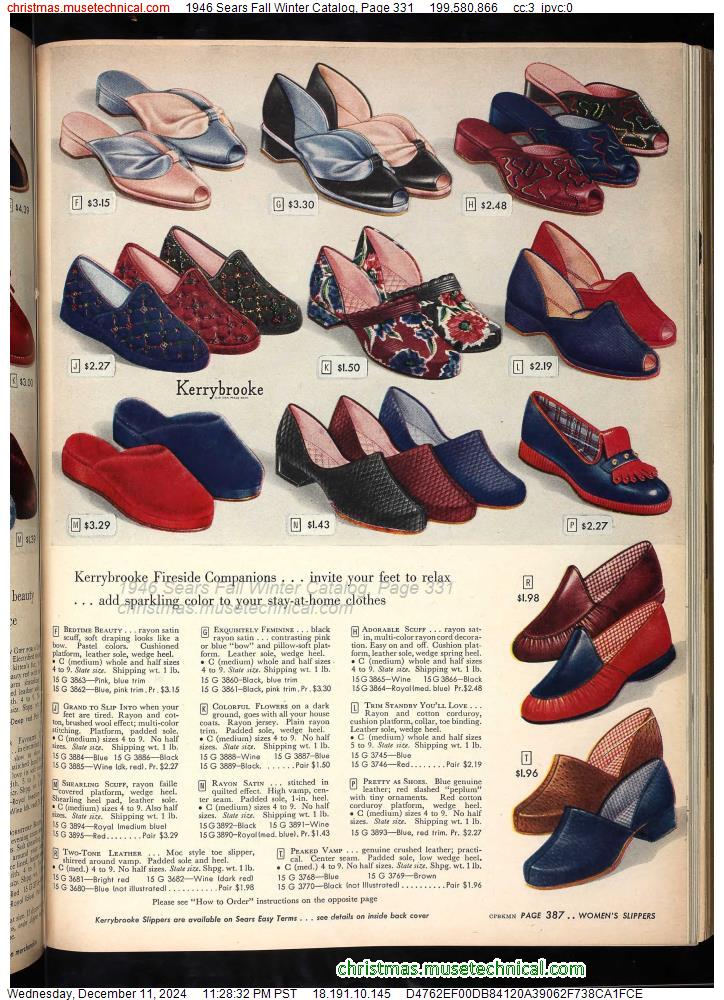 1946 Sears Fall Winter Catalog, Page 331