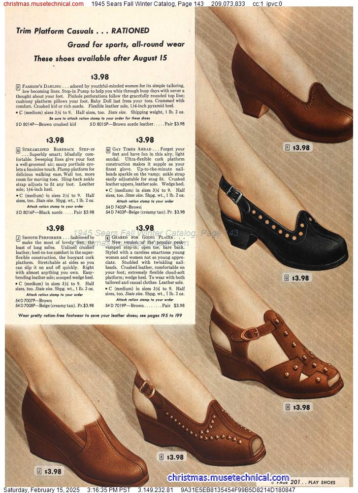 1945 Sears Fall Winter Catalog, Page 143