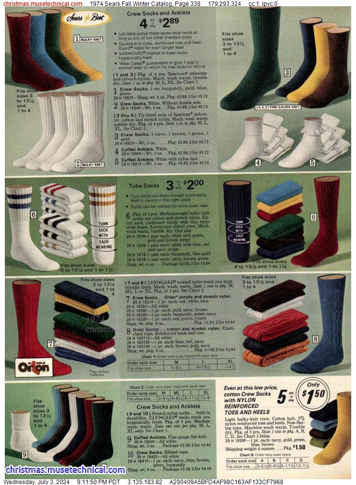 1974 Sears Fall Winter Catalog, Page 338
