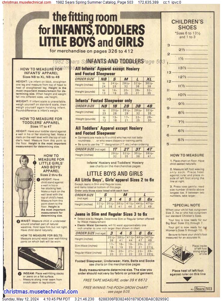 1982 Sears Spring Summer Catalog, Page 503