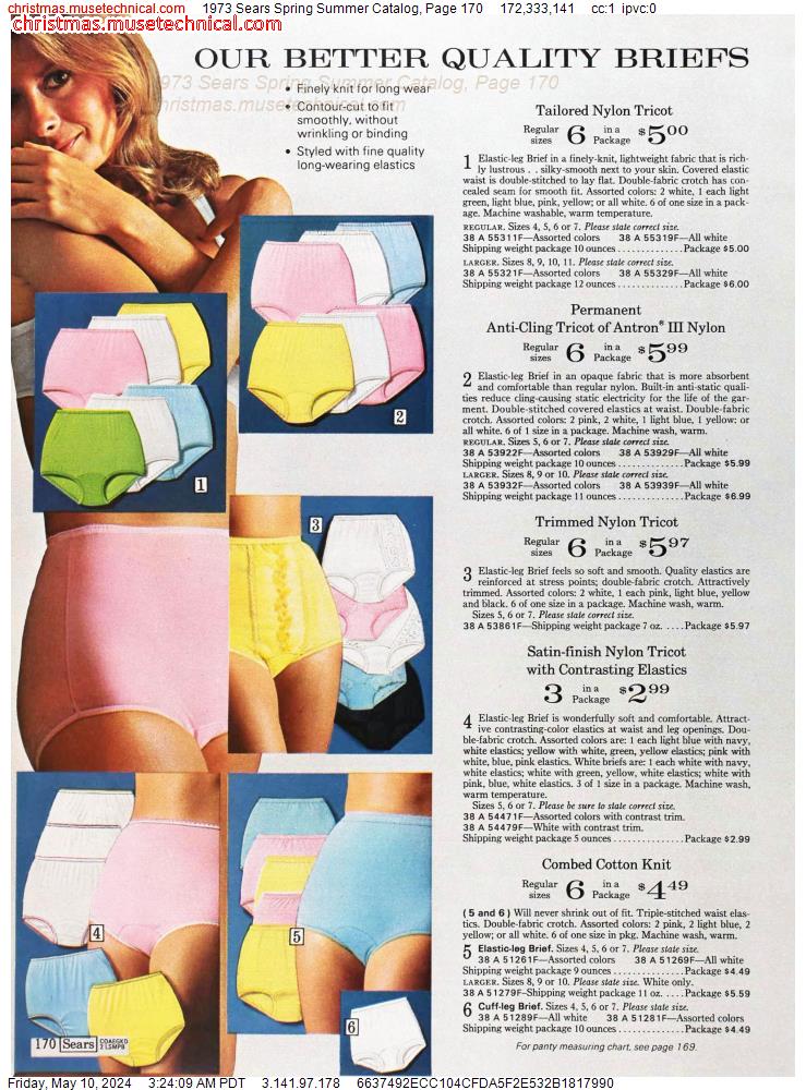 1973 Sears Spring Summer Catalog, Page 170
