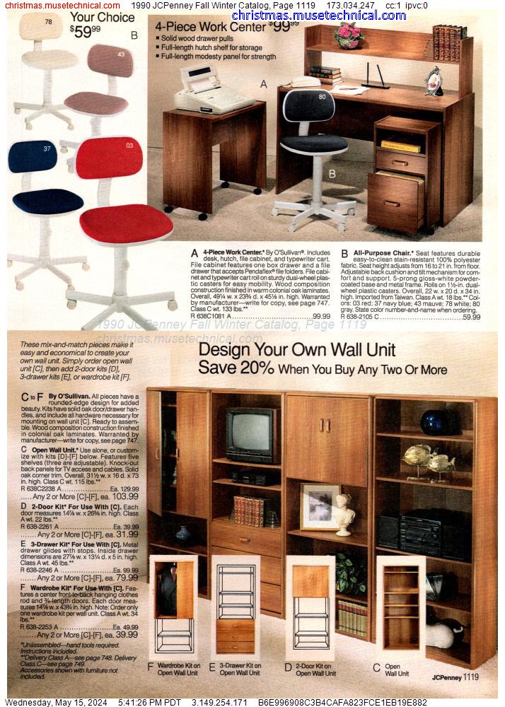 1990 JCPenney Fall Winter Catalog, Page 1119