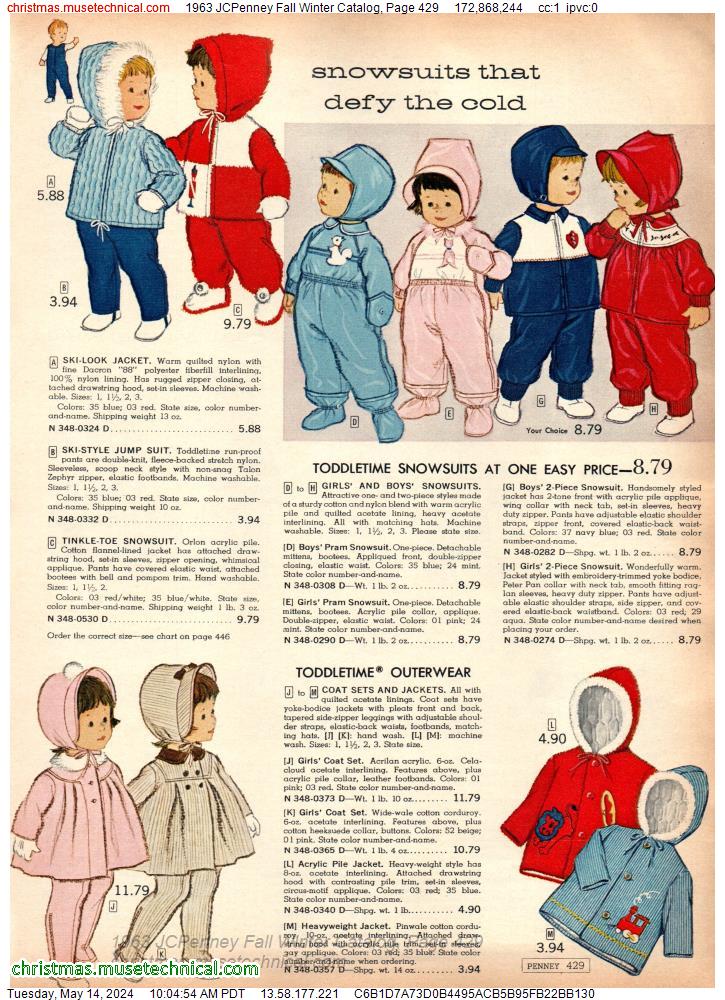 1963 JCPenney Fall Winter Catalog, Page 429