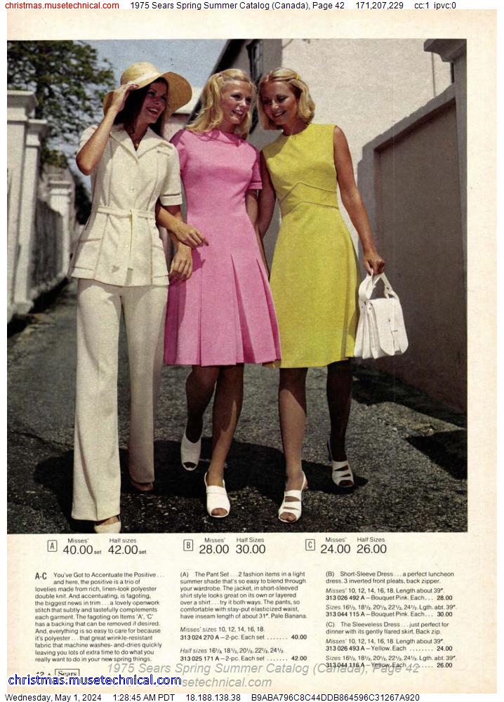 1975 Sears Spring Summer Catalog (Canada), Page 42