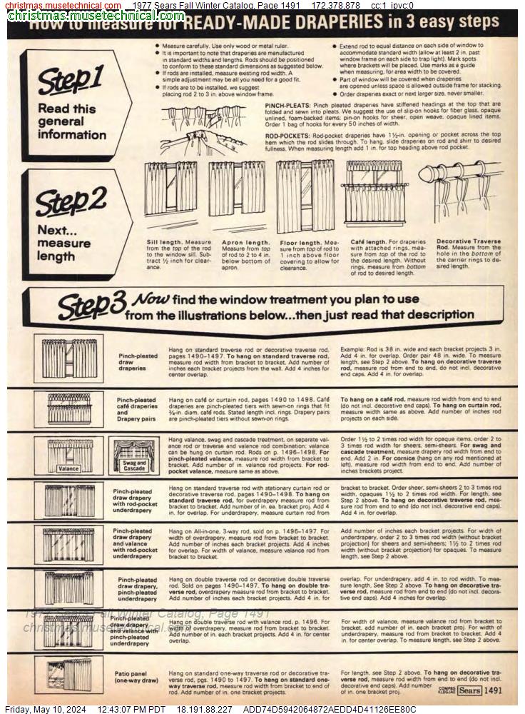 1977 Sears Fall Winter Catalog, Page 1491