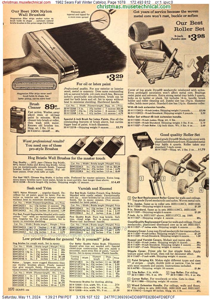 1962 Sears Fall Winter Catalog, Page 1078