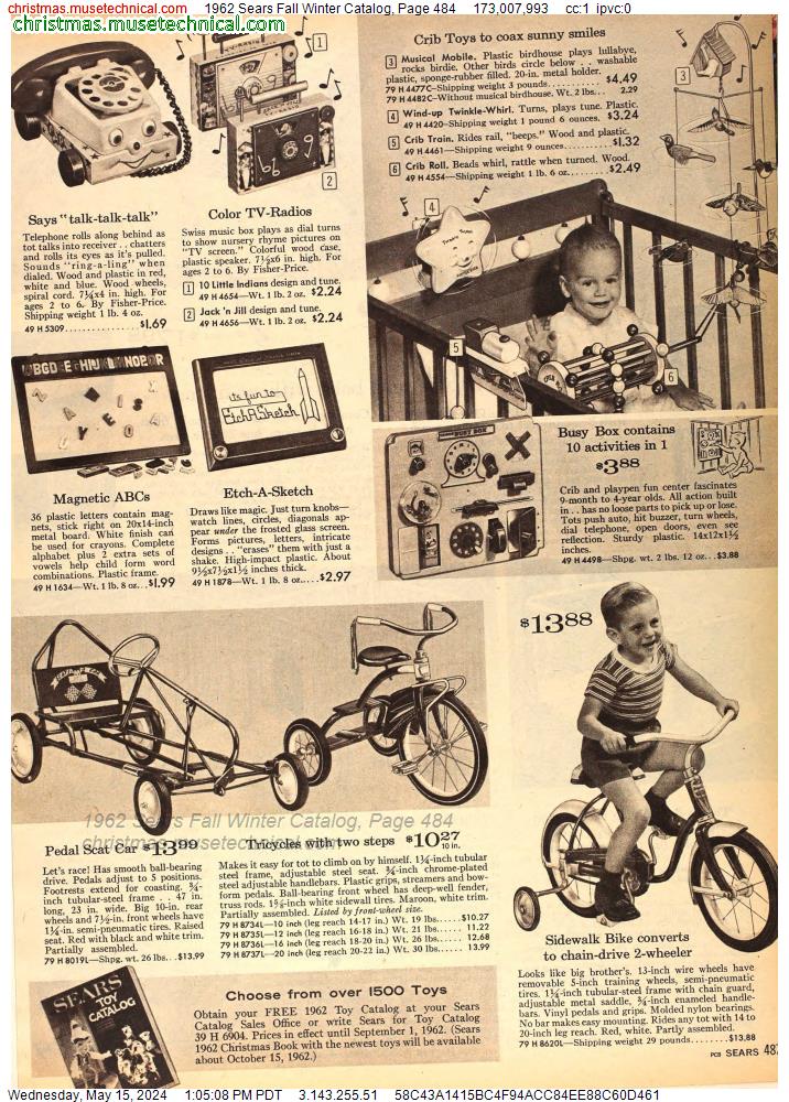 1962 Sears Fall Winter Catalog, Page 484
