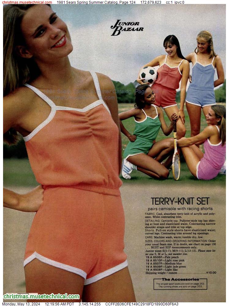 1981 Sears Spring Summer Catalog, Page 124
