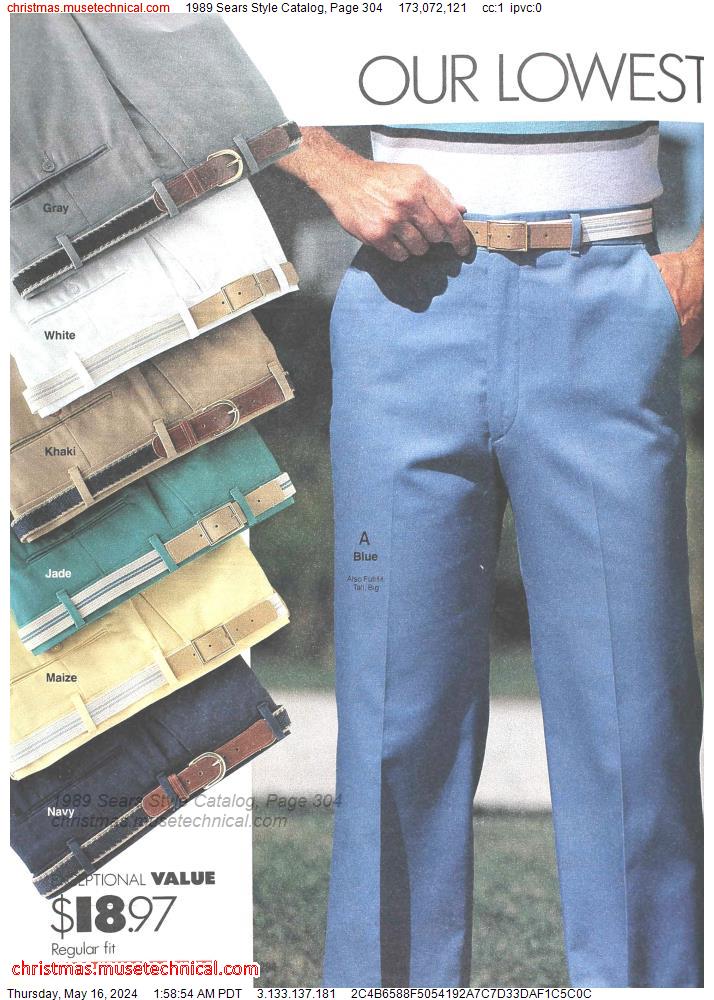 1989 Sears Style Catalog, Page 304