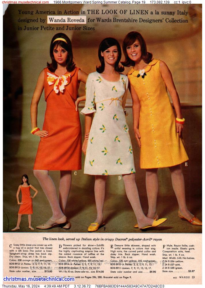 1966 Montgomery Ward Spring Summer Catalog, Page 19