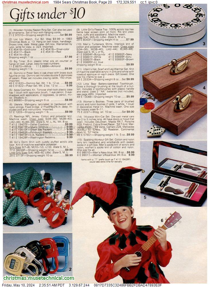 1984 Sears Christmas Book, Page 20