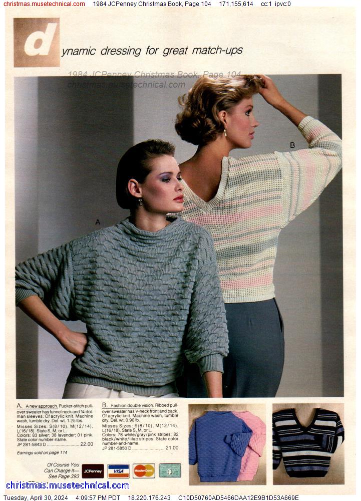 1984 JCPenney Christmas Book, Page 104