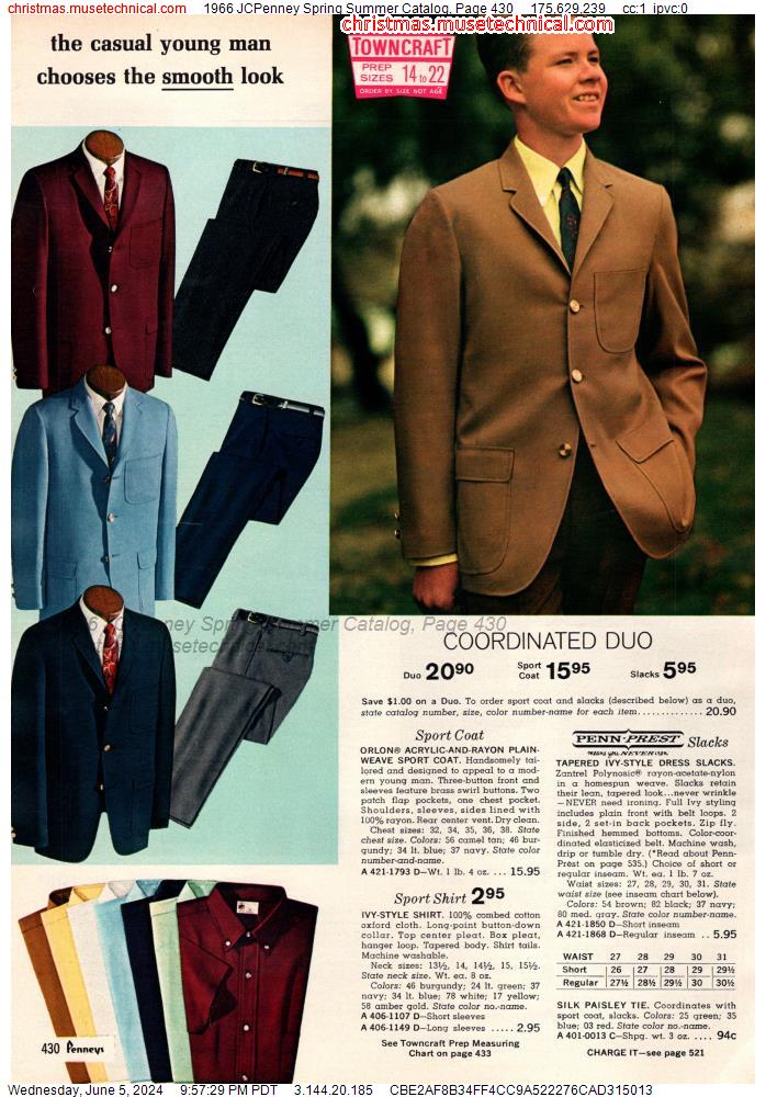 1966 JCPenney Spring Summer Catalog, Page 430