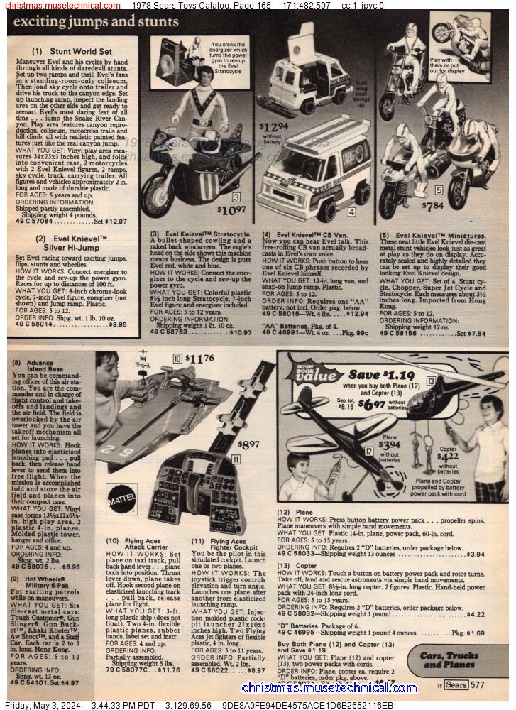 1978 Sears Toys Catalog, Page 165