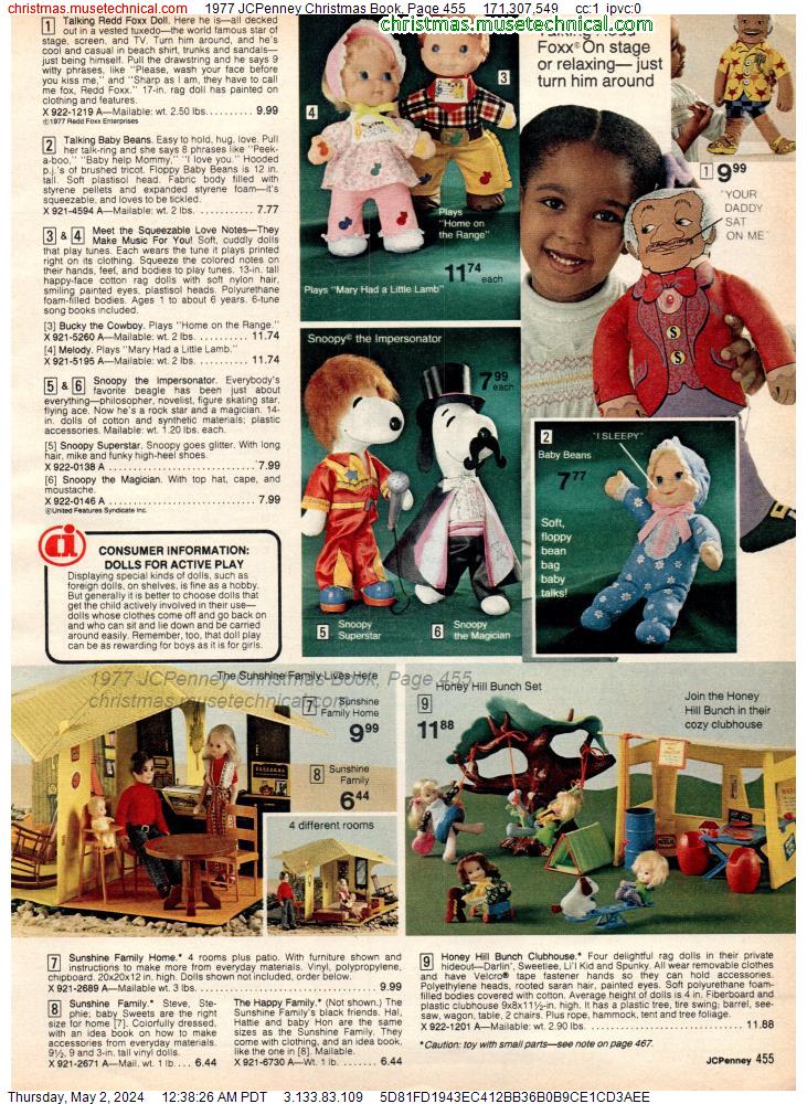 1977 JCPenney Christmas Book, Page 455