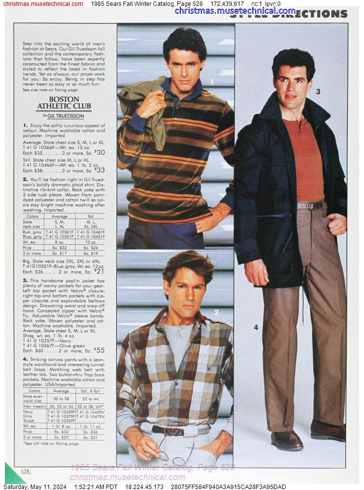 1985 Sears Fall Winter Catalog, Page 528