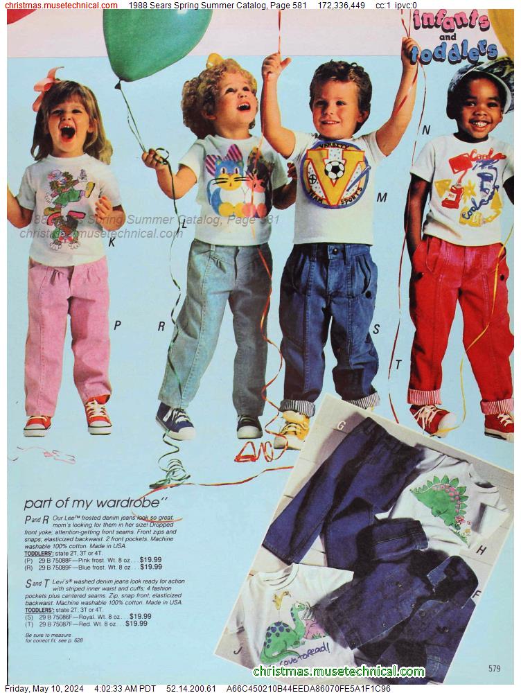 1988 Sears Spring Summer Catalog, Page 581