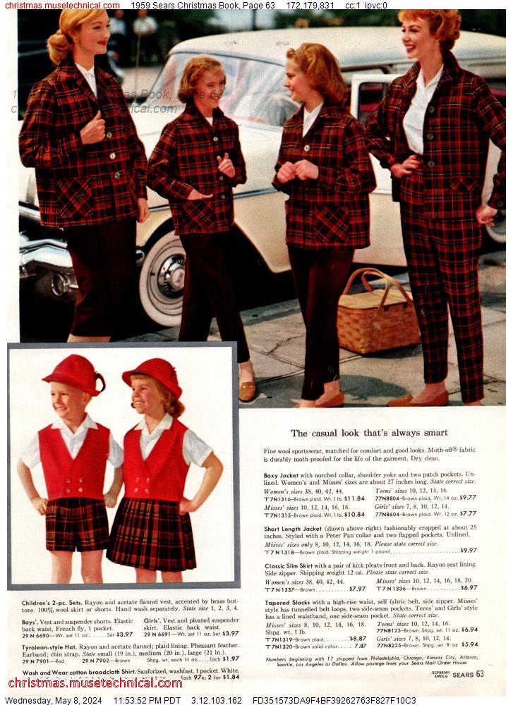 1959 Sears Christmas Book, Page 63