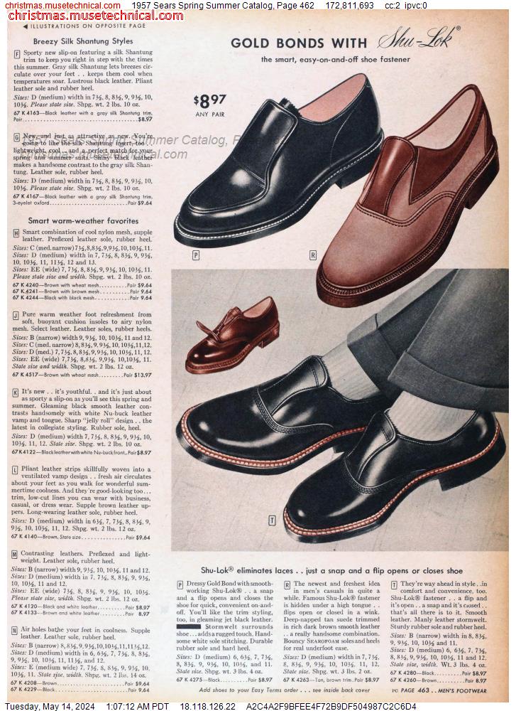 1957 Sears Spring Summer Catalog, Page 462