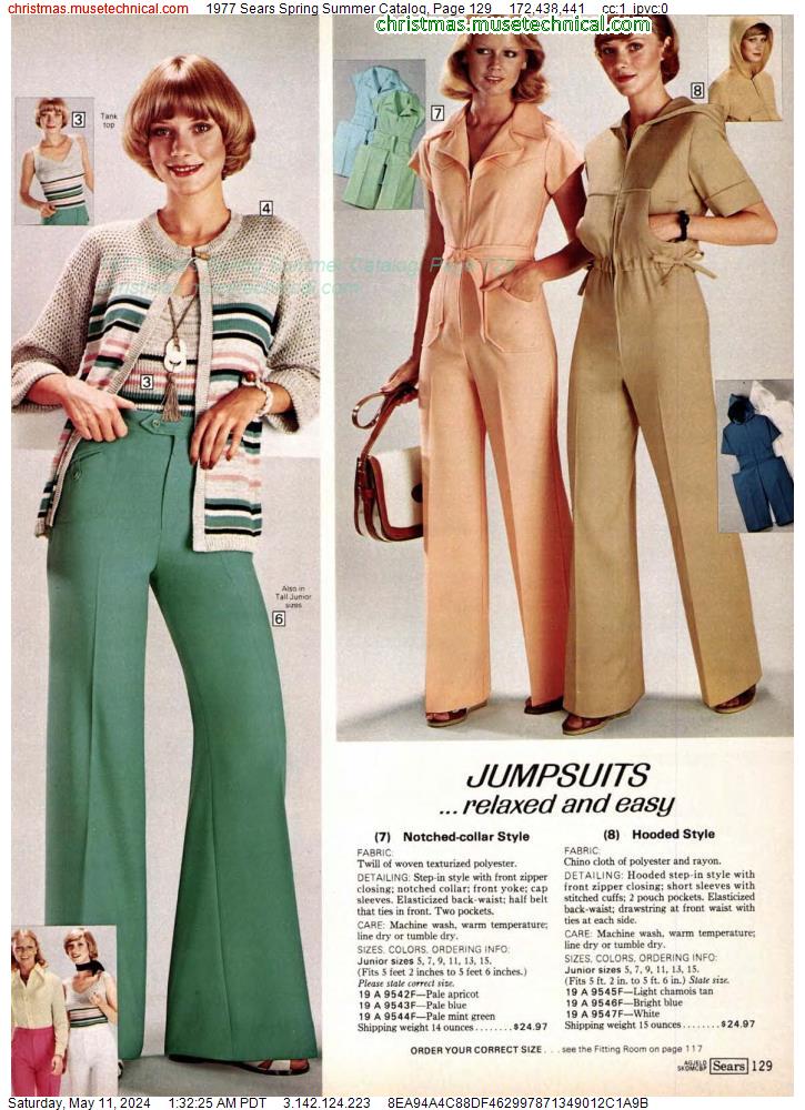 1977 Sears Spring Summer Catalog, Page 129