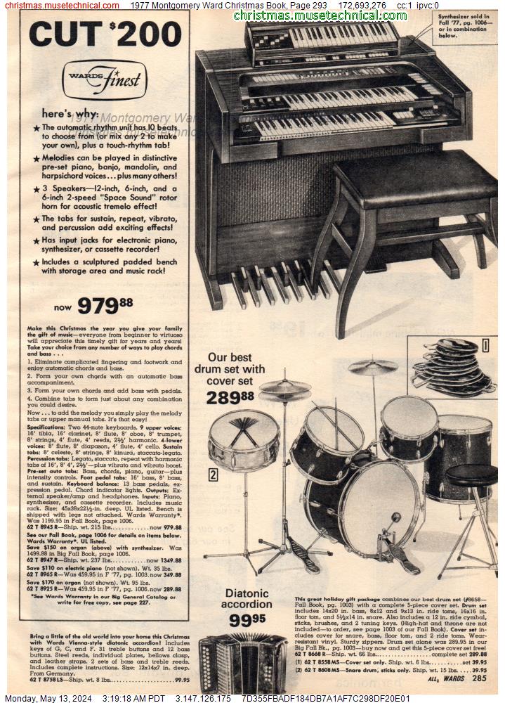 1977 Montgomery Ward Christmas Book, Page 293
