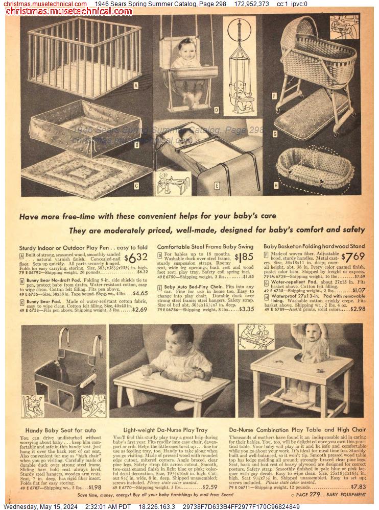 1946 Sears Spring Summer Catalog, Page 298